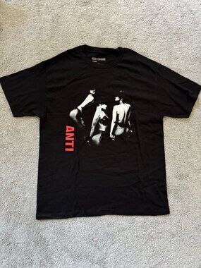 Rihanna ANTI RIH-ISSUE Graphic T-Shirt Large Black Album Tracklist
